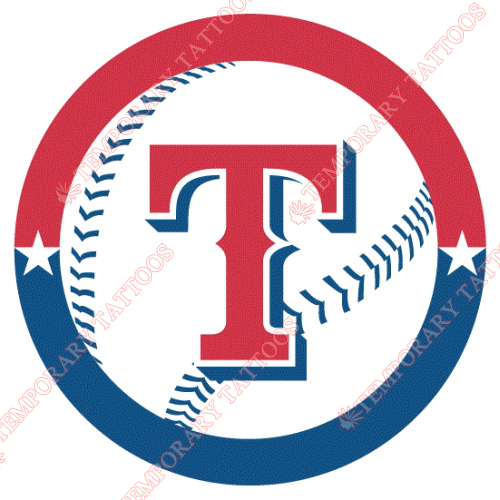 Texas Rangers Customize Temporary Tattoos Stickers NO.1963